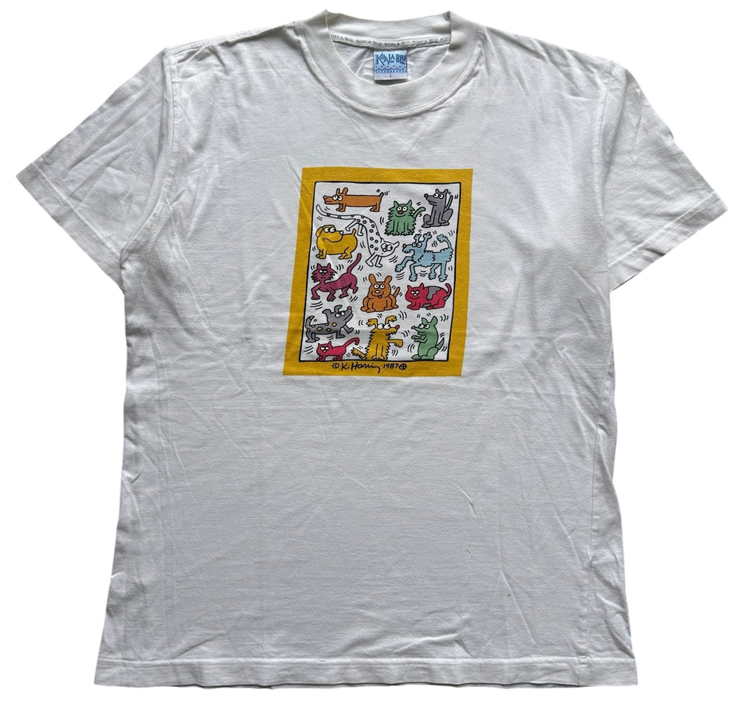 lowsun　90s keith haring tee 90s Keith Haring T-shirt size M/L – cataloguelondon