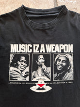 Load image into Gallery viewer, Early 00's Music iz a weapon T-shirt size L
