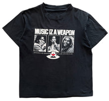 Load image into Gallery viewer, Early 00's Music iz a weapon T-shirt size L
